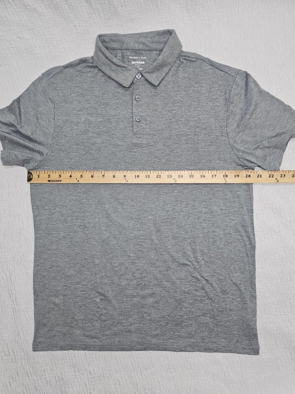 Member's Mark Men's Moisture Wicking Favorite Soft Stretch Polo Size M - Picture 6 of 8
